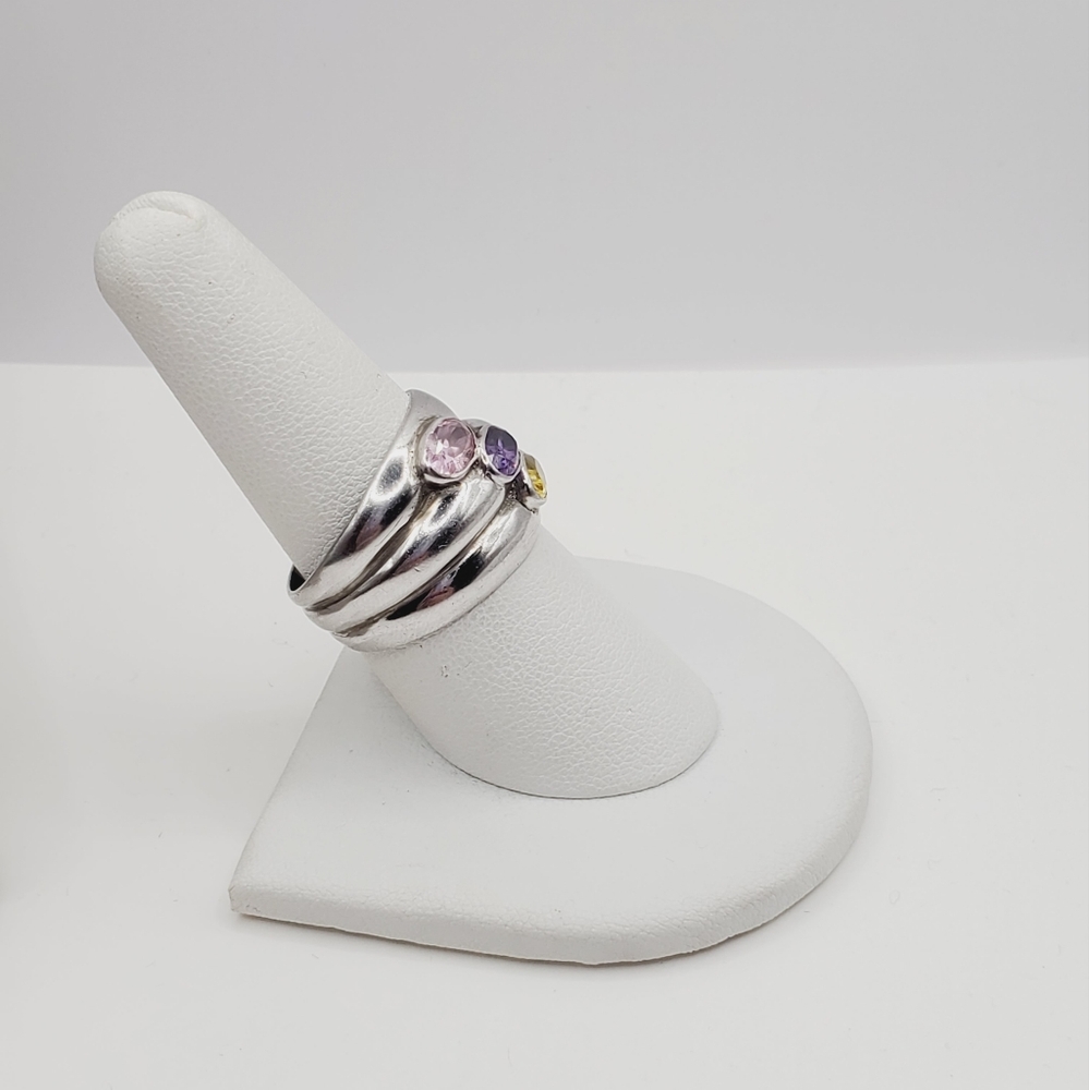 Silver Gemstone Ring - image 7
